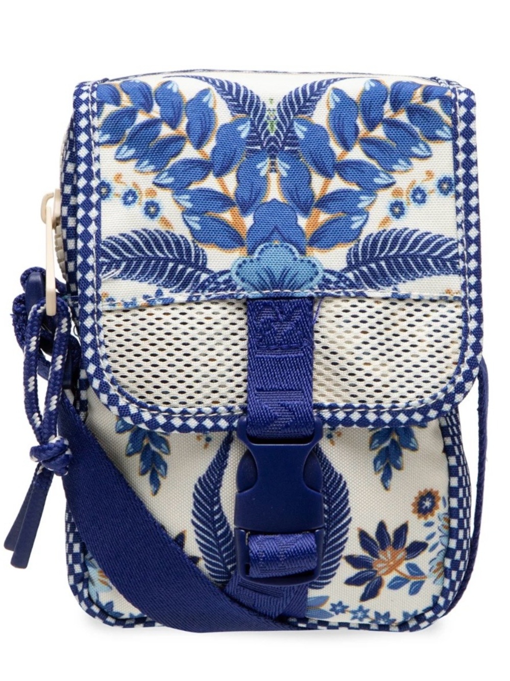Farm Rio Floral Blue Crossbody Bag NWT
